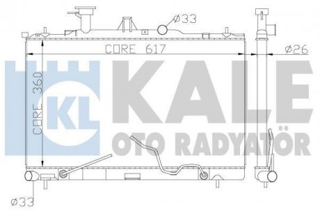 HYUNDAI Радиатор охлаждения Matriz 1.5CRDi/1.8 01- Kale 369700