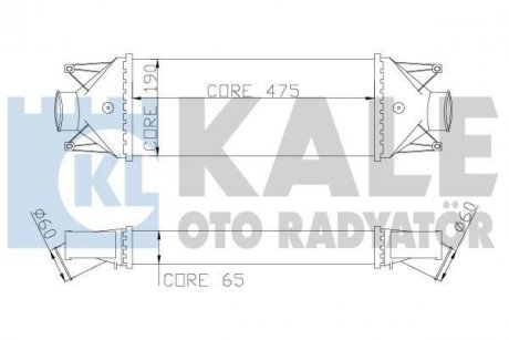 FIAT Интеркулер Daily III,IV 2.3/3.0d 06- Kale 347200