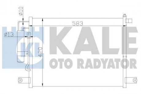 CHEVROLET радіатор кондиціонера Aveo 03- Kale 377000