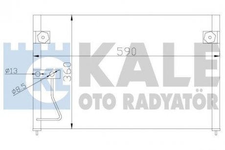 MAZDA радіатор кондиціонера 626 V 97- Kale 387000 (фото 1)
