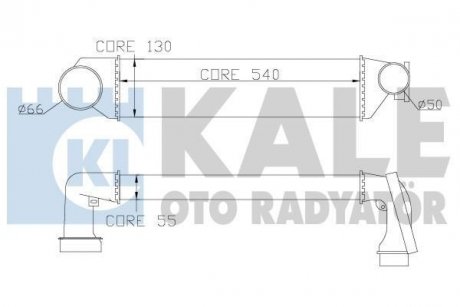 BMW Інтеркулер 3 E46 318d/330xd 00- Kale 343300 (фото 1)