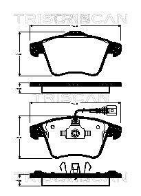 Колодки гальмівні дискові TRISCAN 8110 29167