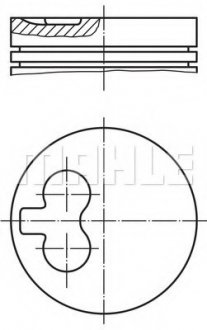 Поршень двигуна MAHLE / KNECHT 021 66 03 (фото 1)