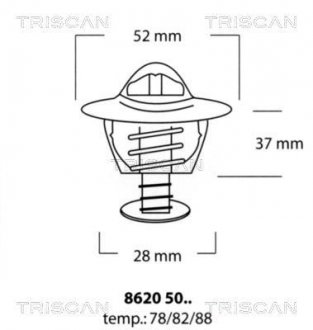 Термостат TRISCAN 8620 5078