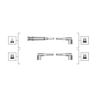 Дроти високого напруги (5шт) BMW E36 1,6/1,8 MAGNETI MARELLI MSQ0052