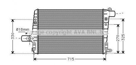 Iнтеркулер AUDI (AVA) AVA COOLING AI4136