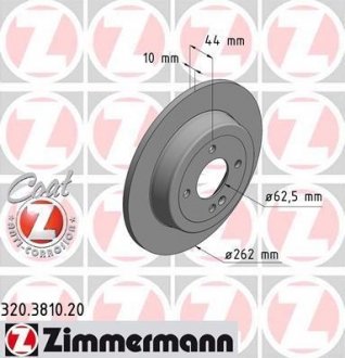 Диск тормозной ZIMMERMANN 320.3810.20