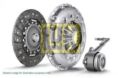 Комплект зчеплення Ford Focus 1.8 Duratec 04-13 (d=220mm) (+ вижимний) LuK 622 3151 33 (фото 1)