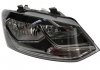 HELLA VW Фара основная галоген с мотором,с лампами H7/H7 W5W WY21W прав.Polo 14- 1EB 012 034-021