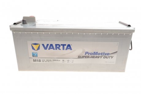 Акумуляторна батарея 180Ah/1000A (513x223x223/+L/B00) Promotive SHD M18 VARTA 680108100 A722