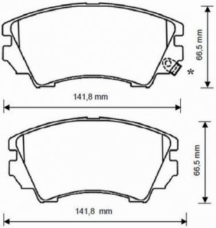 OPEL гальмівні колодки передн.Astra J,Insignia 08-,Zafira,Saab Jurid 573270J