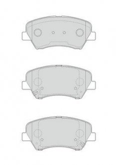 HYUNDAI гальмівні колодки передн.i30,Kia Ceed 13-,Carens 13- Jurid 573406J