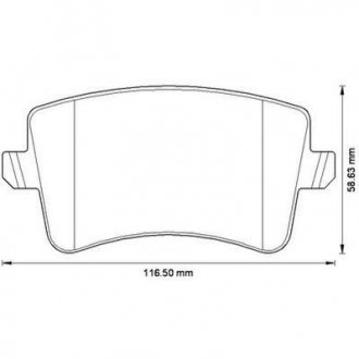 Гальмівні колодки задн. AUDI A4,A5,Q5 07- Jurid 573259J