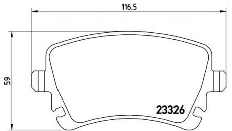 Колодки гальмівні дискові BREMBO P85064