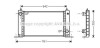 AVA FIAT Радіатор системи охолодження STILO 1.4 16V 2004-01-01 - 2006-11-01 AVA COOLING FTA2243 (фото 1)