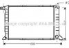 AVA FORD Радіатор охолодження TRANSIT TOURNEO 2.5 TDDI 95- AVA COOLING FD2261 (фото 1)