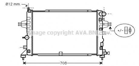 OPEL Радіатор ASTRA H 2,2 04- AVA COOLING OLA2381 (фото 1)