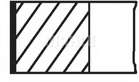 Кільця поршневі MAHLE / KNECHT 607 RS 10101 0N0 (фото 1)