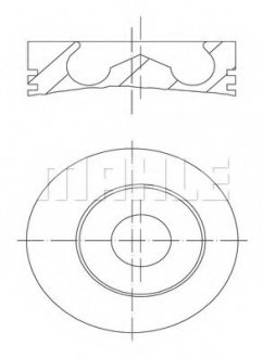 Поршень с кольцами MAHLE / KNECHT 0148201 (фото 1)