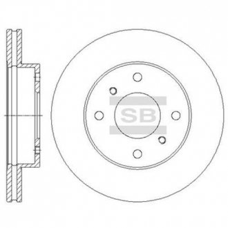 Гальмівний диск передній Hi-Q (SANGSIN) SD4225