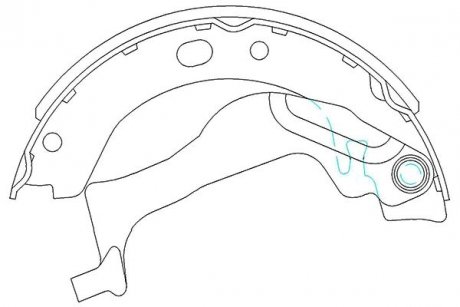 PARTS TOYOTA колодки ручного гальма Corolla 02- KAVO KBS-9909