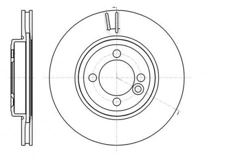 BMW диск гальмівний передн.Mini 06- REMSA 61081.10