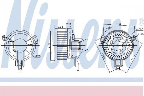 Вентилятор салона NISSENS 87259