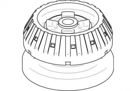 Опора амортизатора TOPRAN / HANS PRIES 401 233