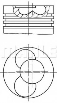 Поршень двигуна MAHLE / KNECHT 030 88 02