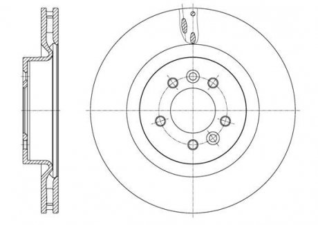 Диск гальм. передн. LANDROVER Range Rover sport 05- REMSA 61613.10