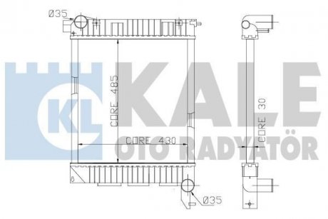 LANDROVER Радиатор охлаждения Freelander 2.0DI 98- Kale 359400