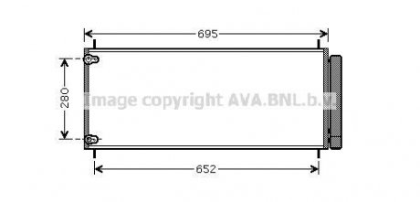 AVA TOYOTA Радіатор кондиціонера Auris, Corolla 06- AVA COOLING TO5406D (фото 1)