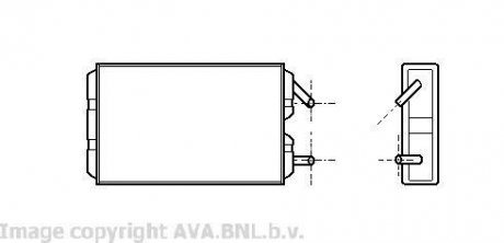 AVA VOLVO Радіатор опалення 740, 760, 940, 960 AVA COOLING VO6041