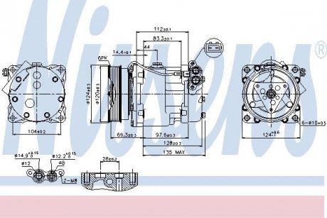 Компресор кондиціонера NISSENS 89203