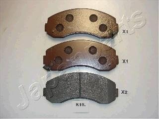 KIA гальмівні колодки передн. K2500 2,5D 03-, K2700 2,7D 99- JAPANPARTS PA-K18AF