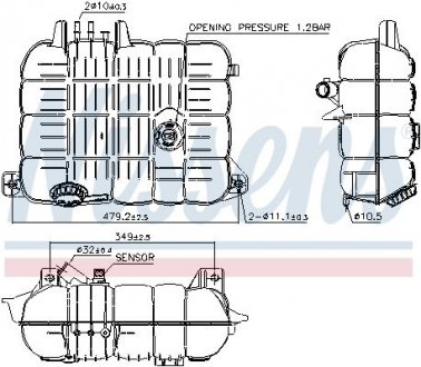 Розширювальний бачок NISSENS 996069