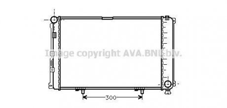 AVA DB Радіатор охолодження двиг. 190-SERIES W201 (1983) 190 2.0 AVA COOLING MS2078