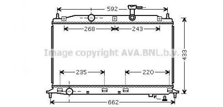 AVA HYUNDAI Радіатор охолодження Accent III 1.4/1.6 05- AVA COOLING HY2188