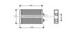 AVA BMW Радіатор опалення (без кондиціонера) 3 (E46) AVA COOLING BWA6210 (фото 1)