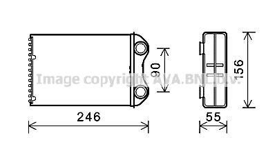 AVA MINI Радіатор опалення MINI (R50, R53, R52) AVA COOLING BW6426