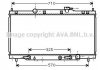 AVA HONDA Радіатор охолодження CR-V II 2.0 01- AVA COOLING HD2163 (фото 1)