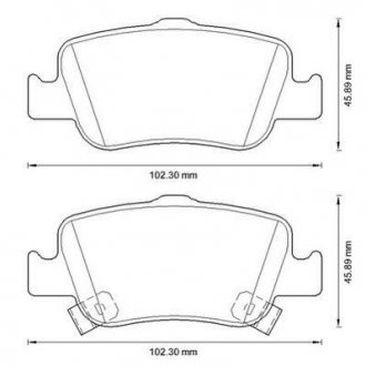 TOYOTA гальмівні колодки задн. AURIS, COROLLA 09- Jurid 572601J