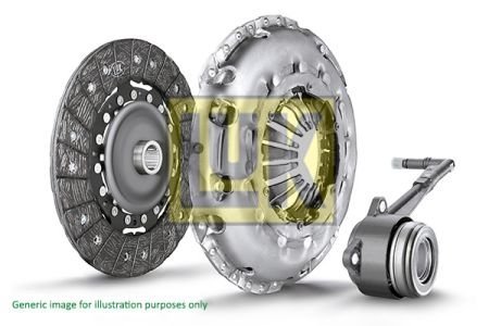 Комплект зчеплення Opel Astra G/Zafira A 2.2DTI 02-05 (d=240mm) (+вижимний) LuK 624 3127 33