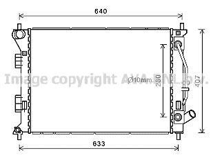 Радіатор охолодження двигуна HYUNDAI I30/ KIA CERATO- (AVA) AVA COOLING HY2436
