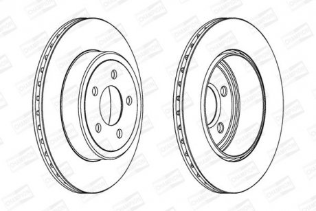 CHRYSLER диск гальмівний задн. 300C CHAMPION 563034CH-1