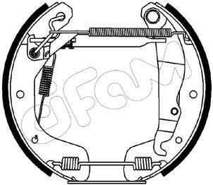 OPEL комплект гальмівних колодок ASTRA F (T92) 1.6 95-98, CORSA C (X01) 1.7 DI 00-09, CHEVROLET CORSA 1.6 GS 97-02 CIFAM 151-081