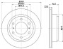 PRO MITSUBISHI Гальмівний диск задн. Pajero 00- HELLA 8DD 355 118-651 (фото 1)