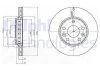 Диск гальмівний (передній) (к-кт 2шт) Renault Megane III/IV/Scenic 08- (280x24) (з покрит.) (вент.) Delphi BG4265C (фото 1)