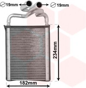 Радіатор обігрівача SANTA FE 20/22 CRDi 05-11 Van Wezel 82006356