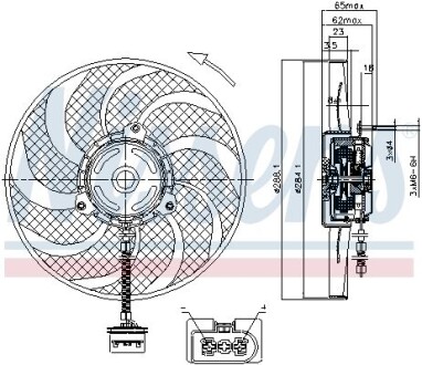 Вентилятор NISSENS 85541 (фото 1)